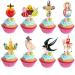 Dtzzou 24pcs Easter Cupcake Toppers He is Risen Cupcake Picks Cake Toppers for Easter Theme Party Decorations pattern 1