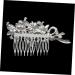 Angoily Flower Hair Comb Bridal Hair Side Comb Rhinestone Headpiece Flower Hair Accessories Hair Accessories for Women Hair Combs for Women Tiara Miss The Flowers Hairpin - Buy Online on GoSupps.com