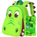 Dinosaur Backpack for Boys, 12" Toddler Preschool Kids Bookbag, Cute Animal Kindergarten Schoolbag 12" Dinosaur Green