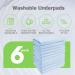 6 Pack Waterproof Washable Bed Pads - 30x34 Inches | Reusable Underpads for Incontinence, Pet Training, Adults & Seniors - Buy Online on GoSupps.com