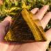 Stone Crafts Natural Stone Mine Crystal Tiger Eye Stone Pyramid Home Decor Wicca Wheel Pulse Heal Stone Crystal Reiki (Size : 4cm) - Buy Online on GoSupps.com