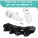 Toe Spreader Silicone (2 Pairs) & Hallux Valgus Relief | Overlapping Toes Pain Alleviation - Black & White - Buy Online on GoSupps.com