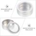 Lurrose Beeswax Candle Glass - 12th Aluminum Socket Container with Lid | Mini Storage Tealight Can | Round Metal Canister for Cosmetic & Candle Filling - Buy Online on GoSupps.com
