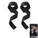 2 pieces of train aid strength training train aid straps gym train aid straps train aid bodybuilding grip aids strength sport fitness tensile aids for women and men black