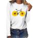 TsaChick Women's Oversized Sunflower Sweatshirt - Slim Fit Long Sleeve Shirt for Fall/Winter Clearance | S-XXL Custom Hoodie with Crew Neck - White 108 S - Buy Online on GoSupps.com