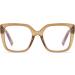 DOOViC Blue Light Filter Reading Glasses for Women - Oversize JS028 in Brown 2.25x Magnification - Modern Design for Eye Protection - Buy Online on GoSupps.com
