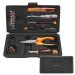 FACYNDE Tool sets for men - portable hand repair tool set |Housekeeping set portable hand repair tool set small tool set portable for home improvement repairs for men black orange 208018 18 small toolbox-S