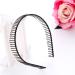 6Pcs Unisex Black Metal Teeth Comb Headband Hair Hoop - Stylish Headwear Accessory for Women Men - Buy Online on GoSupps.com