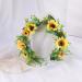 Lurrose Flower Headband & Sunflower Crown - Boho Flower Wreath & Halo Headdress for Weddings & Beaches - International Shipping Available - Buy Online on GoSupps.com