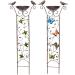 2-in-1 Metal Bird Water & Feed Station with Decorative Butterfly - Wet Mosy Bird Potions & Garden Tin Grilles - Retro Removable Bird Water Dispenser - Buy Online on GoSupps.com