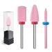 Ceramic Nail Drill Bits Set 3 Pcs  3/32'' Nail Drill Bits for Acrylic Gel Nail  Electric Nail Drill Cuticle Remover Bits Gel Nail Polishing for Manicure Pedicure Home Salon  Pink