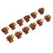 12x Small Hair Clips Mini Hair Gripper Hair Pincer Hair Clip Claw Clips Hair Styling Accessories for Women Brown