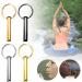 Stainless Steel Key Ring Anxiety Ring Stress Relief Whistle Gold Meditation Breathing Exercise Device for for Women Men Mindful Breathing Relax Relief Stress Relief Calming Down (Rose Gold) - Buy Online on GoSupps.com