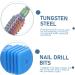 Mikinona Nail Art Tools Cuticle Pusher Tool Manicure Tools Manicure Drill Bits Women Manicure Supplies Manicure Art Drill Bits Plastic Nail Women's Accessories Nail Bits 5.4x1.2cm Colorful - Buy Online on GoSupps.com