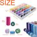 72 Pcs 400 Yards Polyester Thread Spools & Bobbins Set - 36 Colors for Hand & Machine Sewing, DIY, Home, Emergency, Travel - Buy Online on GoSupps.com