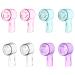 8PCS Electric Toothbrush Head Covers Transparent Dustproof Toothbrush Covers Travel Portable Toothbrush Covers Colorful Plastic Dust Covers for Camping Business Travel