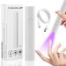 ANGNYA Mini UV Nail Lamp with Spotlight Bead | Portable Rechargeable LED Nail Dryer for Gel Polish | White - Ideal for Nail Techs and Beginners - Buy Online on GoSupps.com