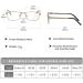Zukky Multifocus Reading Glasses for Men & Women - Anti-Blue Light Semi-Metal Frame Gold (Size: 3.5x) - International Shipping Available - Buy Online on GoSupps.com