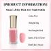 Pink Nail Polish Nude Pink Nail Varnish Chip Resistant Clear Jelly Pink Nail Varnish Quick Dry Pink Gel Polish Water Based Translucent Nail Polish for DIY Manicure Art at Home - Buy Online on GoSupps.com