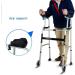 Walker Adjustable Elderly with Armrest Pads and Seat Elderly Disabled Smooth and Easy to Clean 4 Wheels Interesting - Buy Online on GoSupps.com