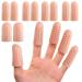 Cogana gel fingerlings finger -finger silicone 10 breathable fingertips for trigger fingers hand eczema in blisters finger cracks finger arthritis and more. (Beige)
