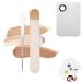 Picasso Makeup Spatula  Makeup Spatula Korean  Foundation Spatula  Stainless Steel Makeup Spatula and Palette Set  Professional Makeup Tool  Korean Picasso Makeup Spatula(Spatula+Palette+Leather Cover)