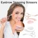 Jkapagzy Women's Eyebrow Trimming Scissors & Comb - Professional Brow Accessories for Perfect Eyebrows - Rose Color - Buy Online on GoSupps.com