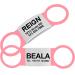 Tagme 2 Pack Dog brand/dog brand with engraving for dogs and cats for small and medium -sized dog breeds personalizable pink s s (2 pack) pink