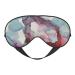 Abstract Marble print Light blocking eye mask soft eye mask adjustable for sleep travel yoga etc Black