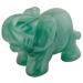 mookaitedecor Green Aventurine Crystal Elephant Sculpture Statue Crafts Healing Reiki Pocket Gemstone Figurines 1.5 Inch