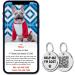 MYLUCKYTAG Stainless Steel QR Code Cat Tags - Scan QR for Instant Pet Location Alert - Pet Online Profile - Help Me Im Lost - Silver - Buy Online on GoSupps.com