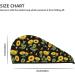 Hair Towel Wrap - Quick Dry Towel Turban with Button | Bees & Sunflowers Design for Effortless Hair Drying - Buy Online on GoSupps.com