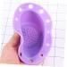 1pc Silicone Brush Cleaner Makeup Cleaner Pad Cleaner Brush Pad Silicone Brush Washing Mat Cosmetic Brush Cleaner Make up Brush Cleaning Pad Makeup Brush Purple Scrubber medium Purple - Buy Online on GoSupps.com