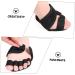 FRCOLOR Five Finger Half Socks for Women | Cotton Seamless Forefoot Pads for High Heels | Dressy Toe Covers | Comfortable Eversion Sbr - Black - Buy Online on GoSupps.com