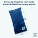 Iowa Corn Baby Mini Heating Pad - Reusable Cold Pack - Weighted for Soreness - 4x8 - 1 lb - Oasis Blue - Buy Online on GoSupps.com