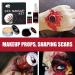 Uadme SFX Professional Makeup Kit Halloween Vampire Zombie Costume Artificial Blood Gel Wax for Scars Realistic Wounds Cuts Burns for Halloween Party - Buy Online on GoSupps.com