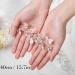EASEDAILY Silver Leaf Flower Bride Wedding Hair Vine with Pearl Accents - 15.7inch Headpiece for Women and Girls - Buy Online on GoSupps.com