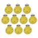 Lckiioy 10Pcs Baby Pacifier Clip Set - Yellow Pacifier Chain Clips & Nipple Holders for Newborns | International Shipping Available - Buy Online on GoSupps.com