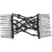 Women Girl Magic Easy Hair Beads Slide Stretchy Comb Clip Stretchable Hairpin Double Slides Hair Combs for Women Ladies Girls (BLACK) - Buy Online on GoSupps.com