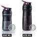 BlenderBottle SportMixer Tritan 820ml - BPA Free Protein Shaker & Water Bottle | Black/Plum - Ideal for Fitness Shakes - Buy Online on GoSupps.com