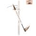 Eyebrow Pen Tinted Brow Gel-2Pcs 2-in-1 Brown Liquid Brow Glue & Microblading Eyebrow Eyeliner Pencil Fast Sculpt Fill in Eyebrows Long Lasting Waterproof Makeup Pen Eyebrow Filler for Women-02# 2pcs Brown