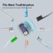 ELMWAY UV Sanitizer Toothbrush Case Portable Mini Toothbrush Holder Rechargeable Toothbrush Cover Sterilizing for Home and Travel Fits All Toothbrushes for Electric and Manual (Blue) Sterilize S-blue - Buy Online on GoSupps.com