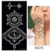 Glaryyears Temporary Tattoo Stencil - 8 Sheets Henna Template for Women, Hand Finger Wrist Body Art Paint - Buy Online on GoSupps.com