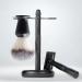 Amagogo 3-Part Black Shaving Set | Elegant Razor Brush & Holder | Premium Shaving Accessories for Men - Buy Online on GoSupps.com
