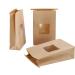 Bakery Bags with Window Kraft Paper Bags Brown Window Bags Metal Tab Lock Bags Cookie Bags Coffee Bags 9x5.9x2.7 inch - Buy Online on GoSupps.com