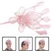 FRCOLOR Cocktail Party Hat Hair Barrettes for Women Fascinator Party Headpiece Tea Party Hat Fascinators for Women Hair Ties for Women Womens Fascinators Women's Abs Hat Clip Charming Pink 22X18X5CM Pink - Buy Online on GoSupps.com