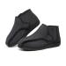 Yytcsjz Warm Swollen Feet Diabetic Edema Shoes with Adjustable Closures for Elderly Swollen Feet Edema Plantar Fasciitis Bunions Arthritis (Color : Black Size : 10) 10 Black
