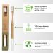 Biodegradable Bamboo Toothbrush Set | Eco-Friendly, Water-Resistant, Plastic-Free | Antiseptic Bristles, BPA-Free | Includes 200 Bamboo Cotton Swabs - Buy Online on GoSupps.com