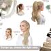 Easyouth Ash Blonde Highlight Blonde Ponytail Hair Extensions 16 Inch 80g - Buy Online on GoSupps.com