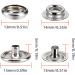 160 pcs Stainless Steel Snap Fasteners Kit - Marine Grade Boat Canvas Snaps - 3/8 Metal Snaps for Clothing, Leather, and Boat Covers - Buy Online on GoSupps.com